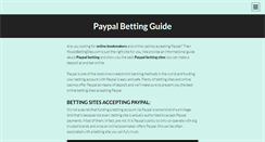 Desktop Screenshot of paypalbettingsites.com
