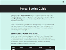 Tablet Screenshot of paypalbettingsites.com